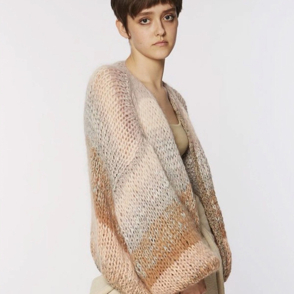Cozy Multicolor Maiami Knit Sweater with tie